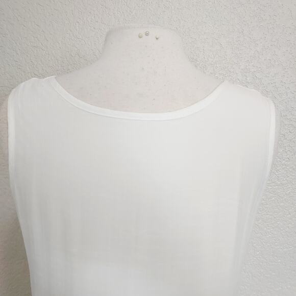 NEW Halife White Sleeveless maxi Dress Size M - Picture 8 of 13